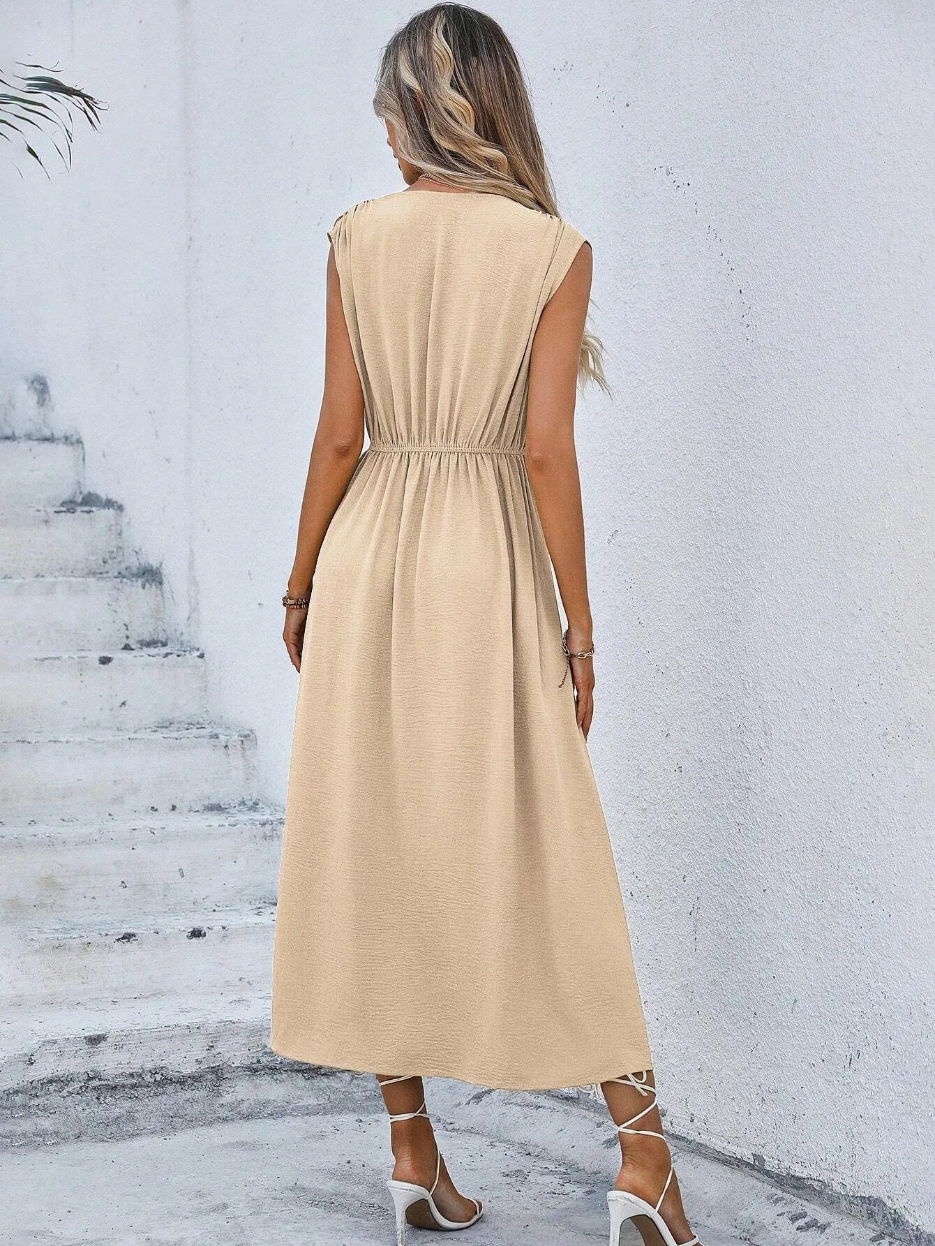 Carla - Vestido elegante sem mangas