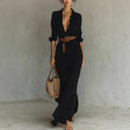Frederica - Vestido justo de manga comprida